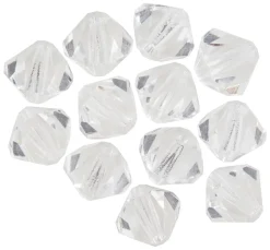 PRACHT Glasperlen|Perlensterne>Glasschliffglitzerperlen, 6 mm
