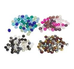 PRACHT Glasperlen|Perlensterne>Glasschliffperlen, 8 mm, 45 Stück