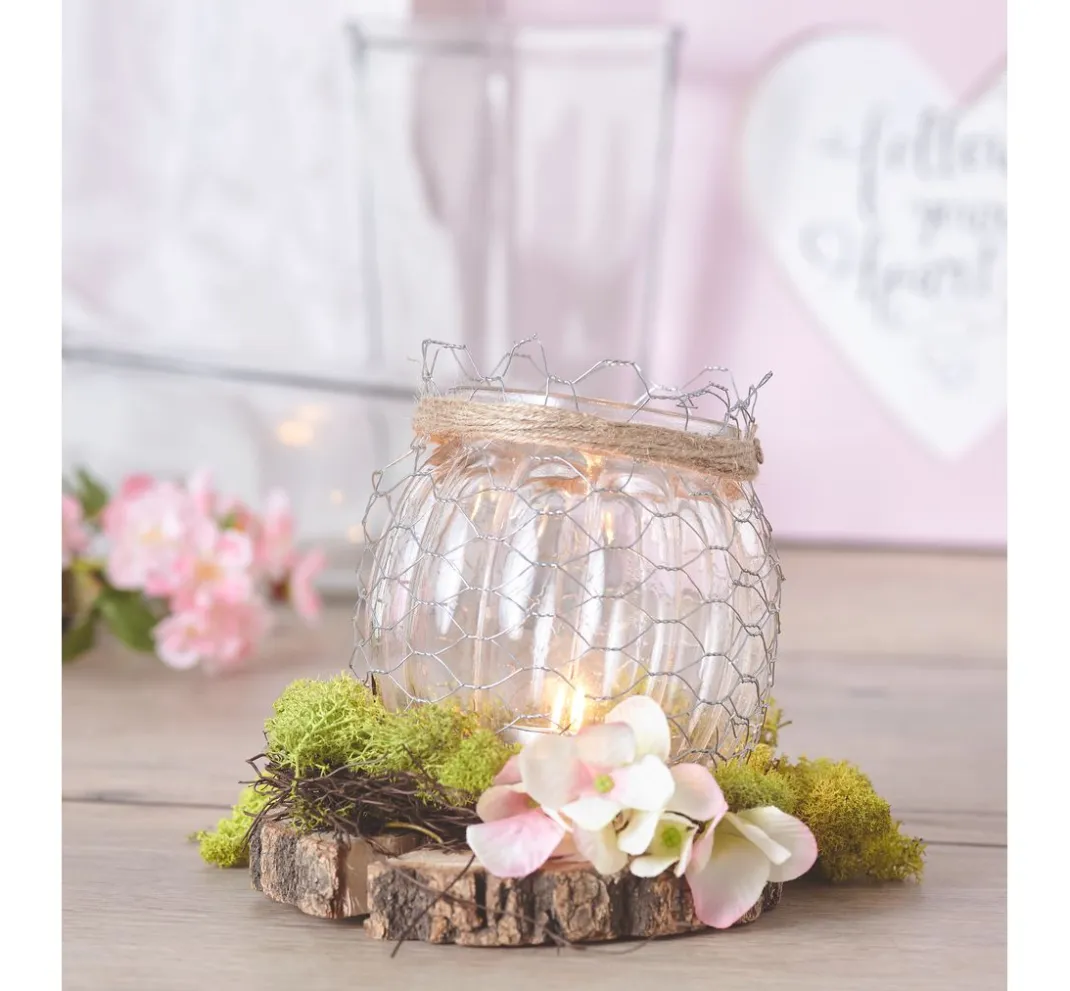 Rayher Gefäße|Glasgravur>Glasvase mit Rillen