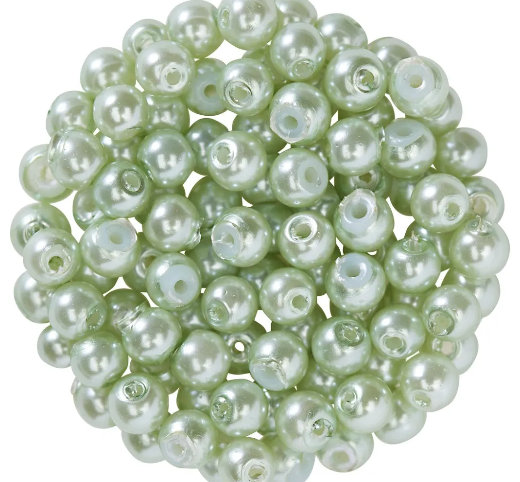PRACHT Perlensterne|Wachsperlen>Glaswachsperlen, Ø 4 mm, 100 Stück