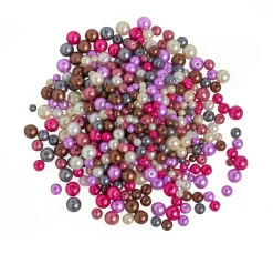 Zauberperle Wachsperlen|Perlenmix>Glaswachsperlen-Mix "Lila-Bunt", 150 g