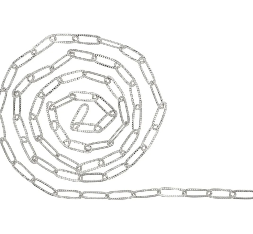 Rayher Ketten>Gliederkette Paperclip geprägt