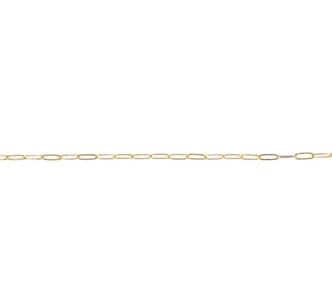 Rayher Ketten>Gliederkette Paperclip geprägt
