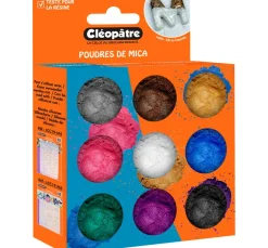 Cléopâtre Schmuck Gießen|Glitter- Und Schneedeko>Glimmerpuder Farbset, 9 Tiegel