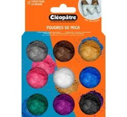 Cléopâtre Schmuck Gießen|Glitter- Und Schneedeko>Glimmerpuder Farbset, 9 Tiegel