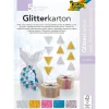 folia Spezialpapier & -Karton|Farb- & Motivblöcke>Glitterkarton "Konfetti"