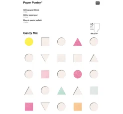Rico Design Spezialpapier & -Karton|Scrapbooking>Glitterpapier "Candy Mix"