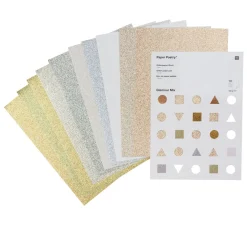 Rico Design Spezialpapier & -Karton|Farb- & Motivblöcke>Glitterpapier "Glamour Mix"