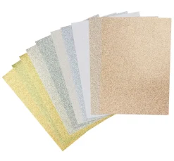 Rico Design Spezialpapier & -Karton|Farb- & Motivblöcke>Glitterpapier "Glamour Mix"