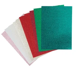 Rico Design Spezialpapier & -Karton|Farb- & Motivblöcke>Glitterpapier "Xmas"