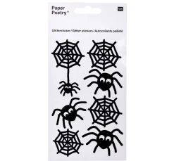 Rico Design Sticker & Klebebänder|Kartengestaltung>Glittersticker "Spinnen"