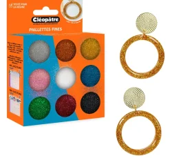 Cléopâtre Schmuck Gießen|Glitter- Und Schneedeko>Glitzerpulver Farbset, 9 Tigel