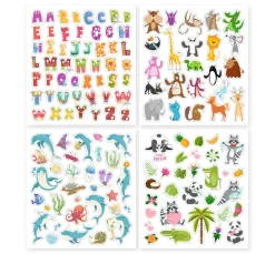 Kinder URSUS Weiteres|Sticker & Klebebänder>Glitzer-Sticker "Animals"