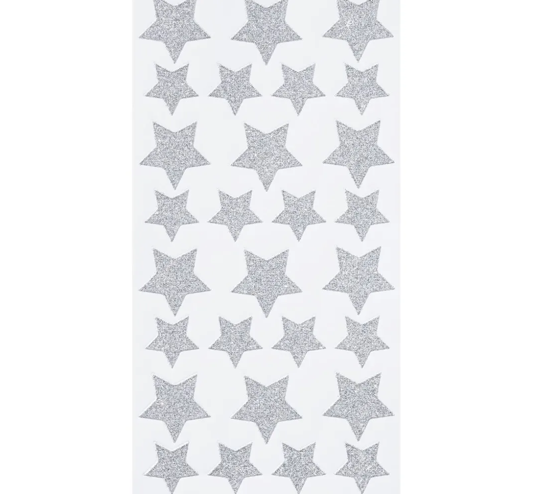 HobbyFun Sticker & Klebebänder|Scrapbooking>Glitzer-Sticker "Sterne"