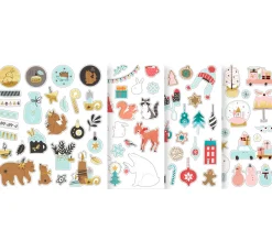 URSUS Scrapbooking|Sticker & Klebebänder>Glitzersticker-Set "Winter"