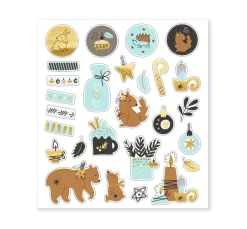 URSUS Scrapbooking|Sticker & Klebebänder>Glitzersticker-Set "Winter"