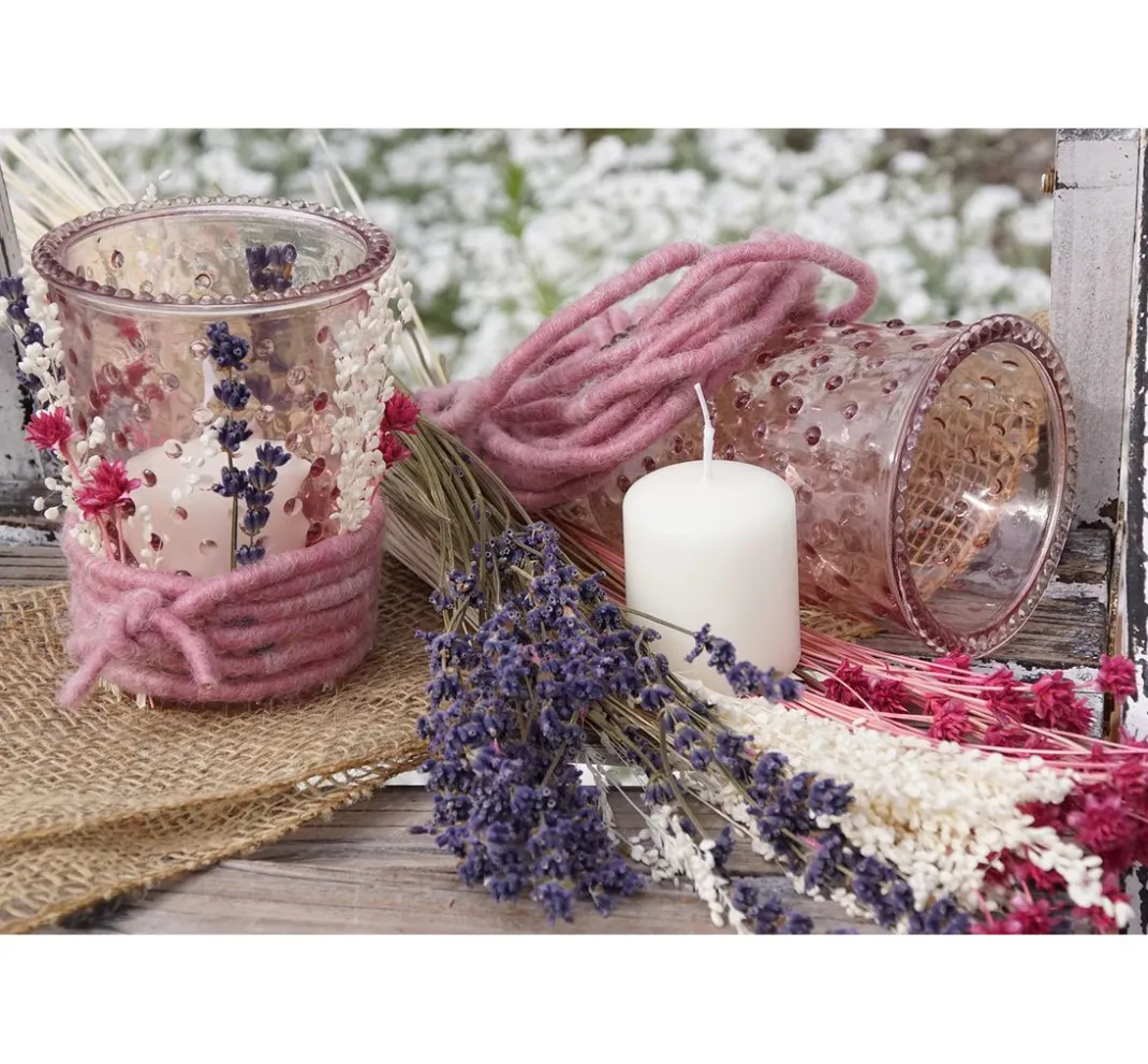 VBS Trockenblumen & - Früchte>Glixia rosa
