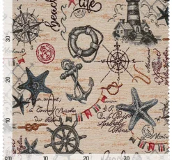 VBS Marktplatz Jacquard- & Gobelinstoff|Stoff Meterware>Gobelin-Stoff "Costa Marino"