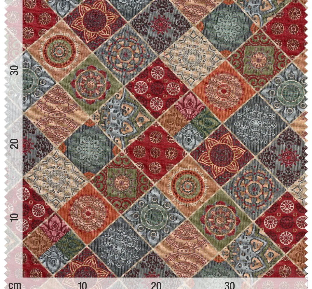 Globaltex Jacquard- & Gobelinstoff|Stoff Meterware>Gobelin-Stoff "Portugal"