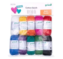gründl Topflappengarn|Baumwollgarn>Cotton Quick Mini "Basic Shades"