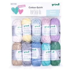 gründl Topflappengarn|Baumwollgarn>Cotton Quick Mini "Pastell Shades"