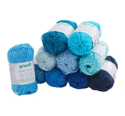 gründl Topflappengarn|Baumwollgarn>Cotton Quick Mini "Shades of Blue"