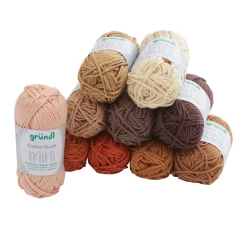 gründl Topflappengarn|Baumwollgarn>Cotton Quick Mini "Shades of Brown"