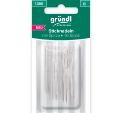 gründl Nadeln|Sticknadeln>Sticknadeln mit Spitze