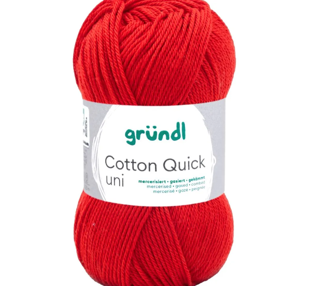 gründl Häkeln|Sockenwolle>Wolle "Cotton Quick uni"