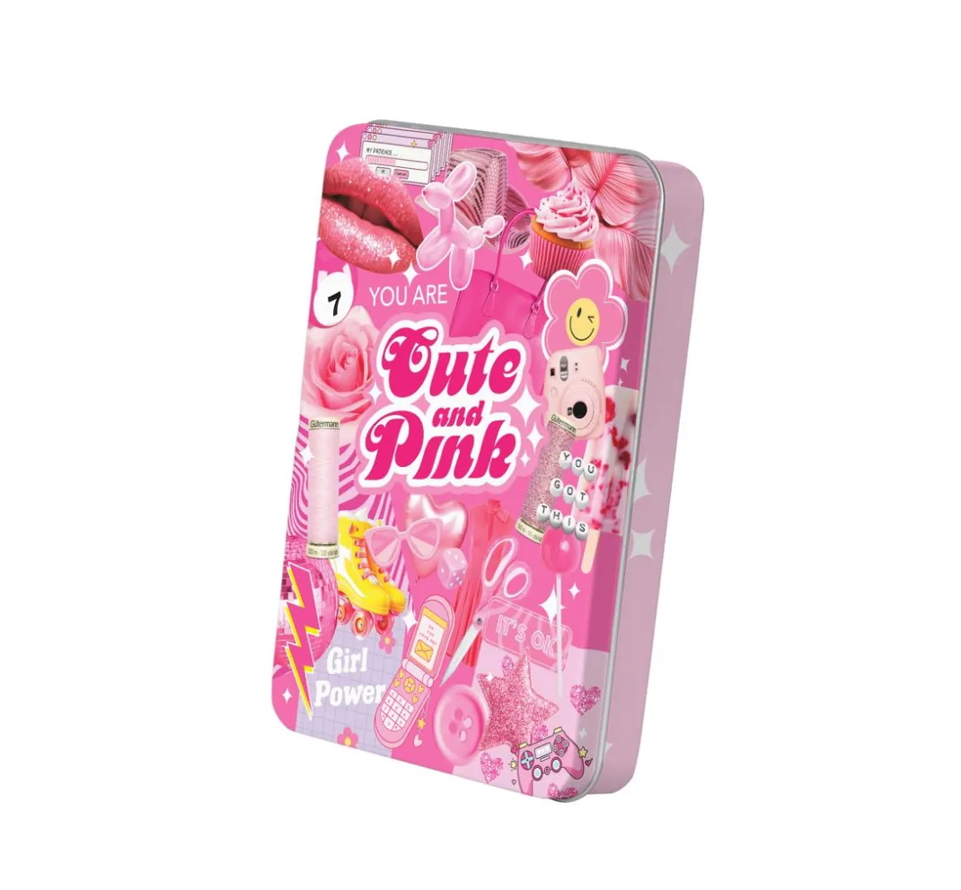 Gütermann creativ Nähgarne & Overlockgarn|Nähsets>Gütermann Cute and Pink-Box, 8 Spulen