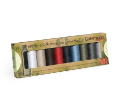 Gütermann creativ Patchwork|Nähgarne & Overlockgarn>Gütermann Nähgarn-Set Allesnäher rPET Basicfarben, 10 x 100 m