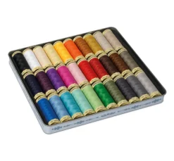 Gütermann creativ Nähgarne & Overlockgarn|Nähsets>Gütermann Nostalgie-Box Allesnäher, 30 Spulen