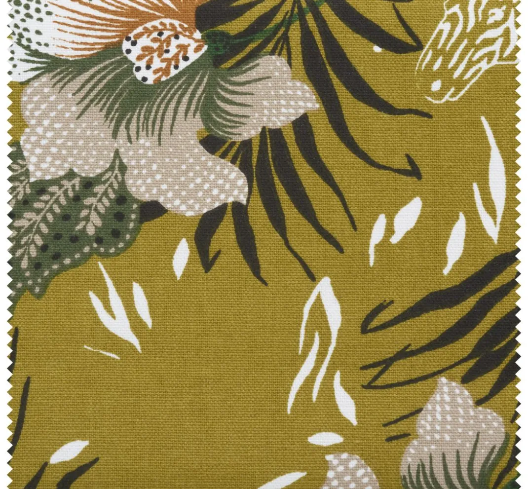 VBS Marktplatz Spezialstoffe|Canvasstoff>Halbpanama-Stoff "Zebra und Blumen"
