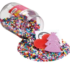 Kinder Hama Sets|Bügelperlen-Sets>-Perlen "Starter-Set" mit 2 Stiftplatten