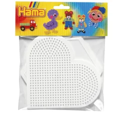 Kinder Hama Stiftplatten>-Stiftplatten "Herz & Sechseck"