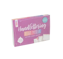 Topp Bücher|Farb- & Motivblöcke>Handlettering Design Paper Block Cotton Candy A5