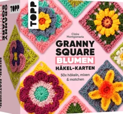 Topp Häkelanleitungen|Häkeln>Häkel-Karten Granny Square "Blumen"