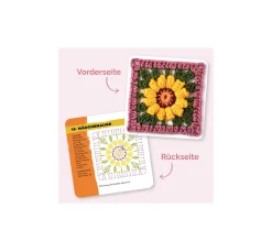 Topp Häkelanleitungen|Häkeln>Häkel-Karten Granny Square "Blumen"