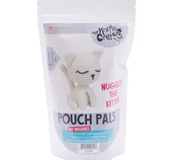 Kinder Knitty Critters Stricken & Häkeln|Häkelset>Häkelset "Kätzchen Nugget"