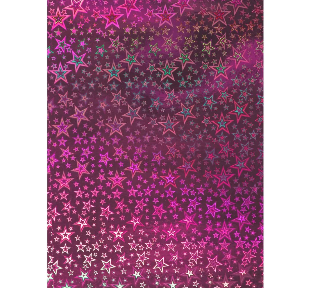 Clairefontaine Spezialpapier & -Karton|Tonpapier & Fotokarton>Holografie-Karton "Sterne"