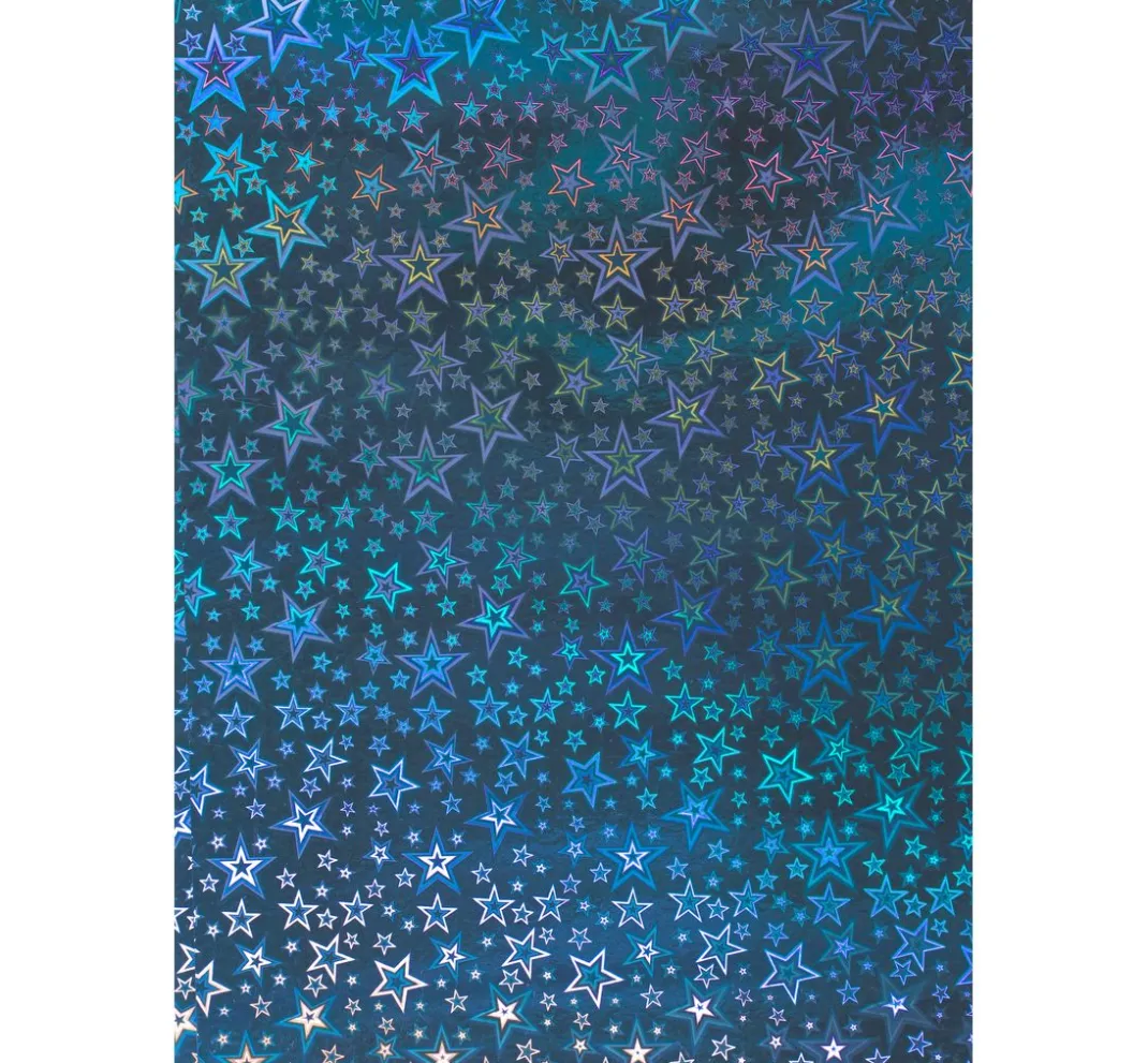 Clairefontaine Spezialpapier & -Karton|Tonpapier & Fotokarton>Holografie-Karton "Sterne"