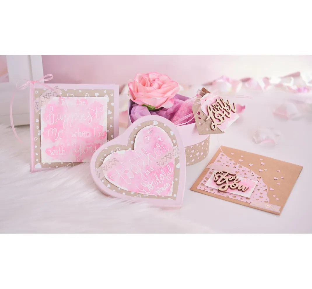 Rayher Holz, Mdf & Pappmaché>Holz Schriftzug Mini "With Love"