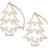 ohne Marke Anhänger|Holz, Mdf & Pappmaché>Holz-Anhänger Tannenbaum "Hollow"