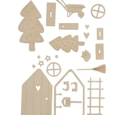 Rayher Bastelsets>Holz-Bastelset "Wichteltür Tomte"