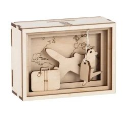 Rayher Holz, Mdf & Pappmaché>Holzbausatz Spardose "Journey"