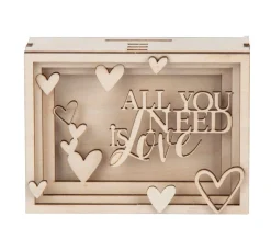 Rayher Holz, Mdf & Pappmaché>Holzbausatz Spardose "Love"
