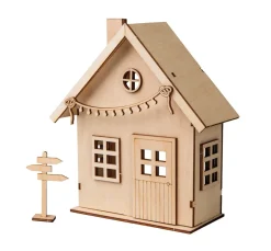 Rayher Holz, Mdf & Pappmaché>Holzbausatz "Wichtelhaus"
