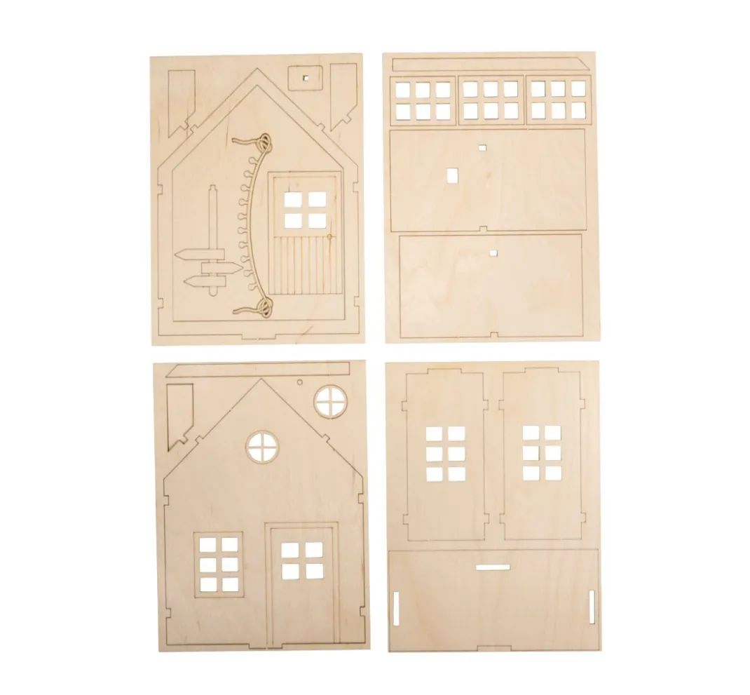 Rayher Holz, Mdf & Pappmaché>Holzbausatz "Wichtelhaus"