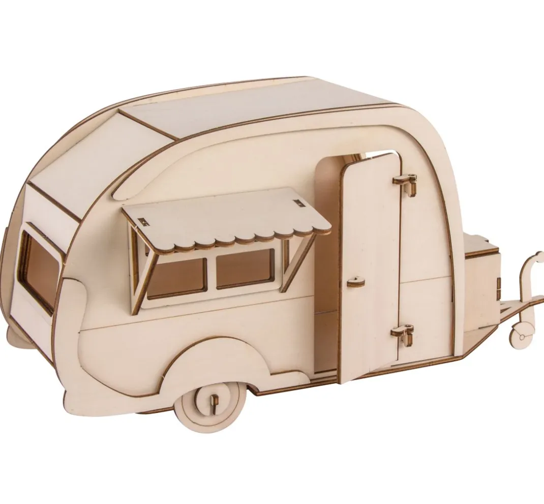 Rayher Holz, Mdf & Pappmaché>Holzbausatz "Wohnwagen"