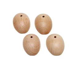 Kinder VBS Marionetten & Figuren|Bastelzubehör>Holzfüße mit Bohrung, 4 Stück